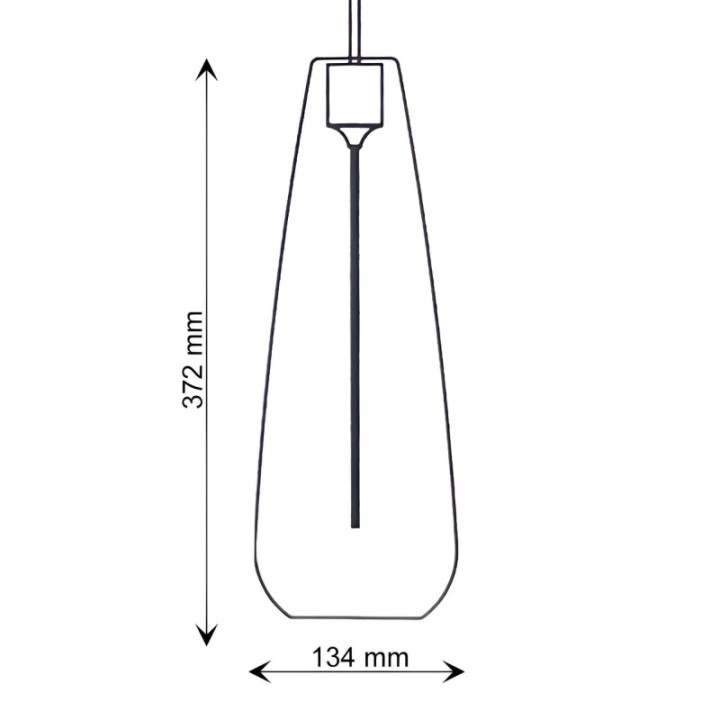 Suspension LED à Filament Verre Fumé | 4 watts | Luminaire Design Élégant