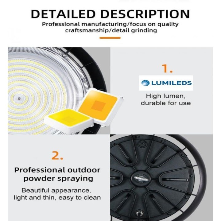 Cloche LED Industrielle UFO 150W – CCT – IP65 – Haute performance