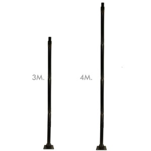 Colonne mât Noir - 3 mètres...