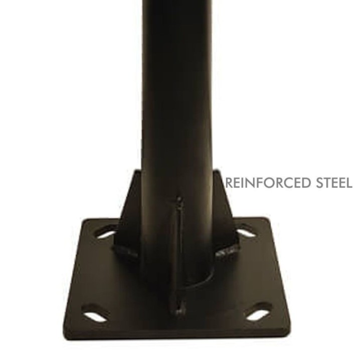 Colonne mât Noir - 3 mètres - 4 mètres