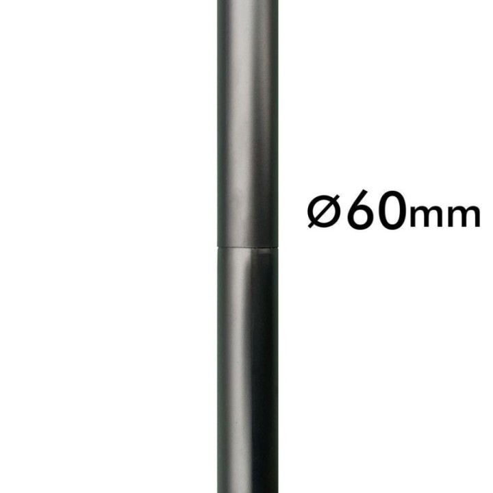 Colonne Noir - 3 mètres - 4 mètres - finition 60mm