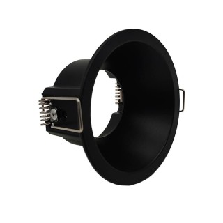 Anneau Fixe Circulaire Noir GU10  – Aluminium Design