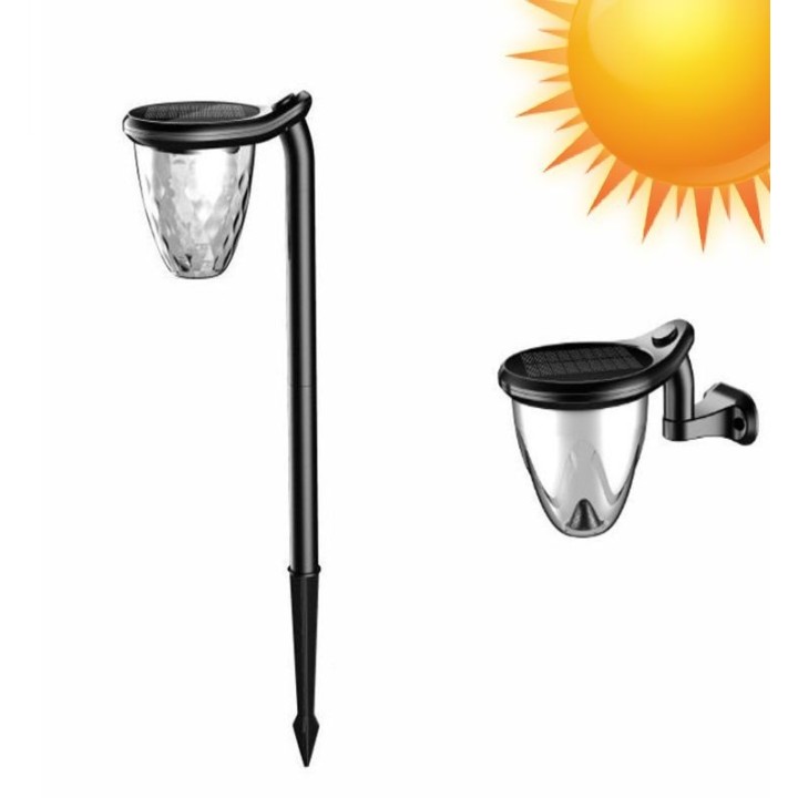 Applique solaire LED 3-en-1 200 lm – CCT (3000K/4000K/5700K) – IP54 – Détecteur de mouvement