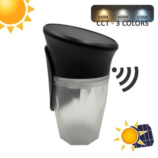 Applique solaire LED 200 lm – CCT – IP54 – Détecteur de mouvement