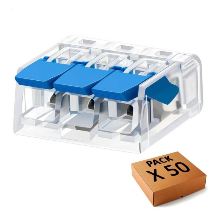 Connecteur Rapide - 3 Entrées - pour Câble Électrique