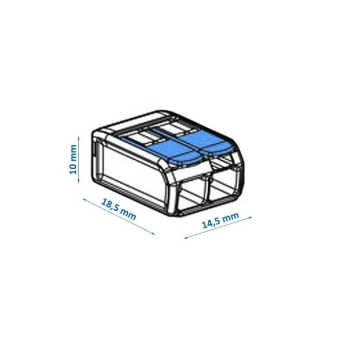 Connecteur Rapide - 2 Entrées - pour Câble Électrique