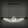 Suspension LED 25W - corde tressée lumineuse - 3500K