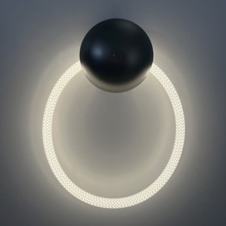 Applique LED murale en corde tressé lumineuse ronde de 12 Watts – 3500K