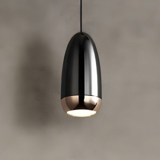 Lampe Suspendue noir perle pour GU10 - Design Élégant et Minimaliste