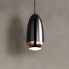 Lampe suspendue LED - noir perle - GU10