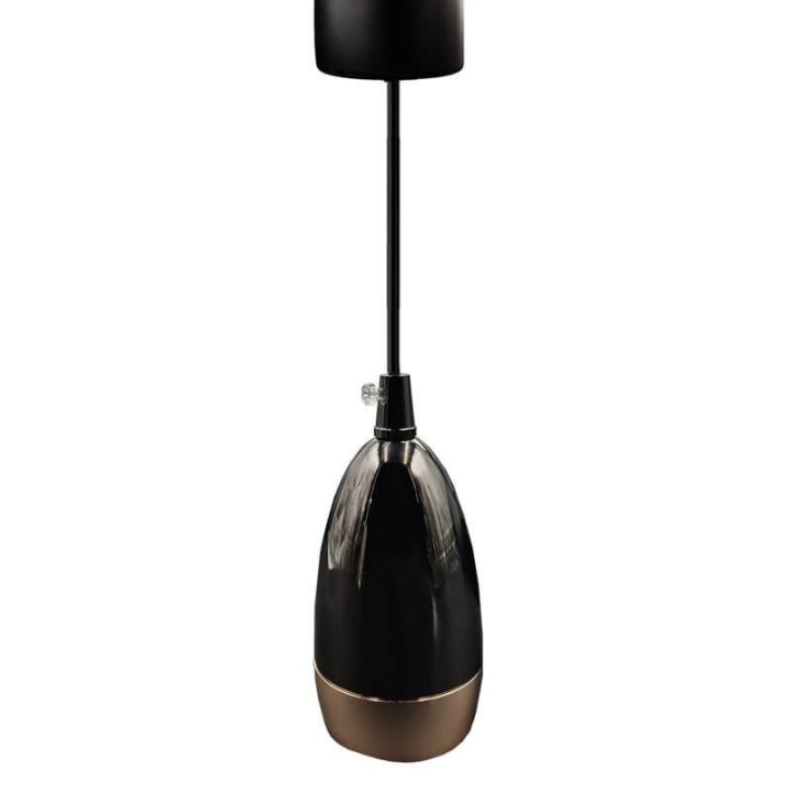 Lampe Suspendue noir perle pour GU10 - Design Élégant et Minimaliste