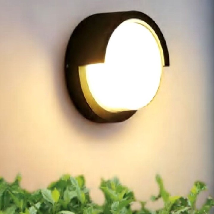 Applique murale LED ronde noir 15W – CCT réglable – Étanche IP65