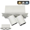 Spot LED rectangulaire 12 watts - double périscope - CCT