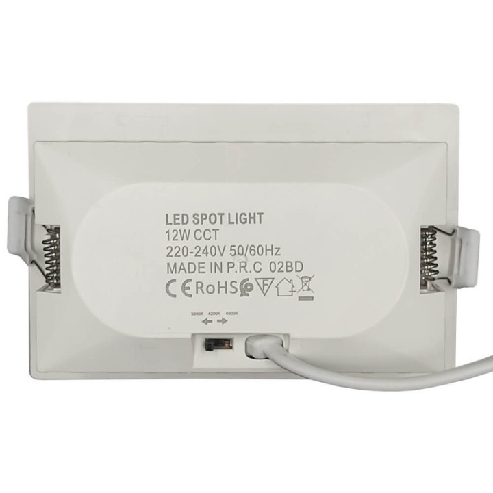 Spot LED rectangulaire 12 watts - double périscope - CCT