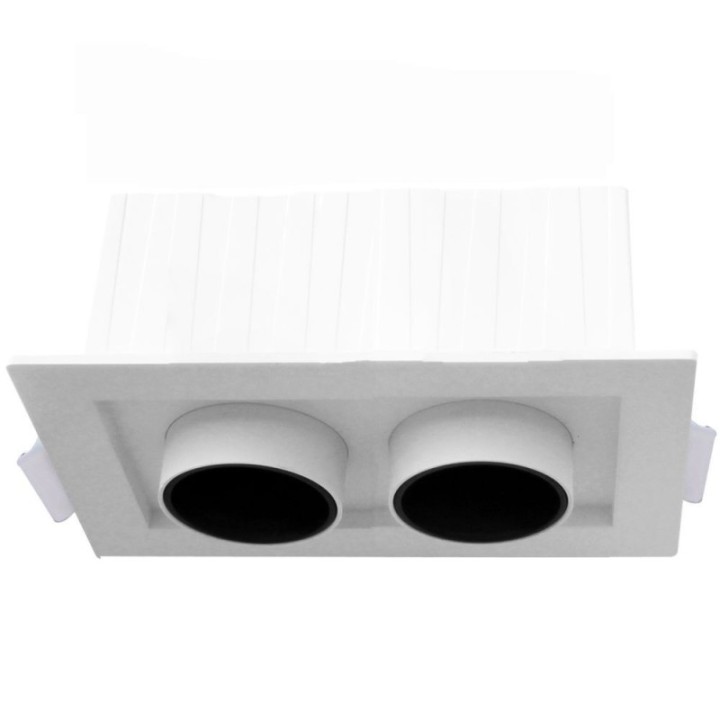 Spot LED rectangulaire 12 watts - double périscope - CCT