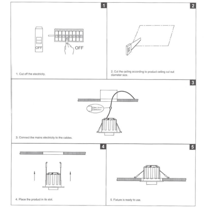 Spot LED 6W - PERISCOPIQUE ORIENTABLE - Carré - CCT
