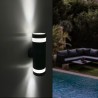 Applique murale noir cylindrique LED - 18W - CCT - IP65