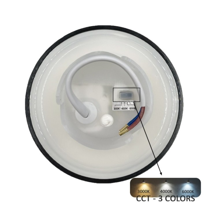 Applique murale LED 15 watts - IP65 – CCT - Lumière indirecte - Polycarbonate