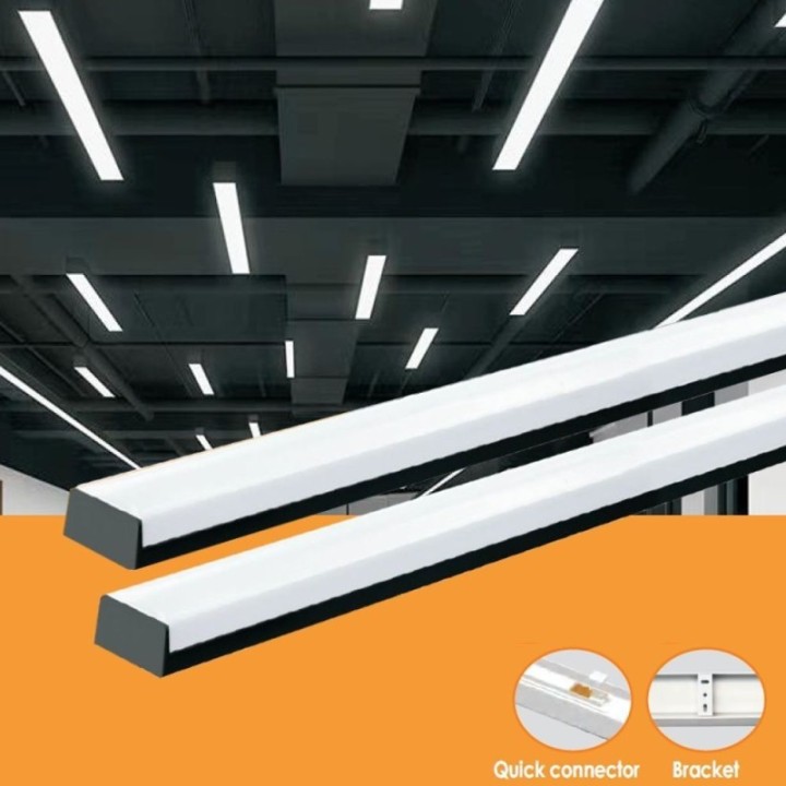 Réglette Linéaire LED 36W Noire – 120cm | CCT Couleur Sélectionnable | Éclairage Moderne