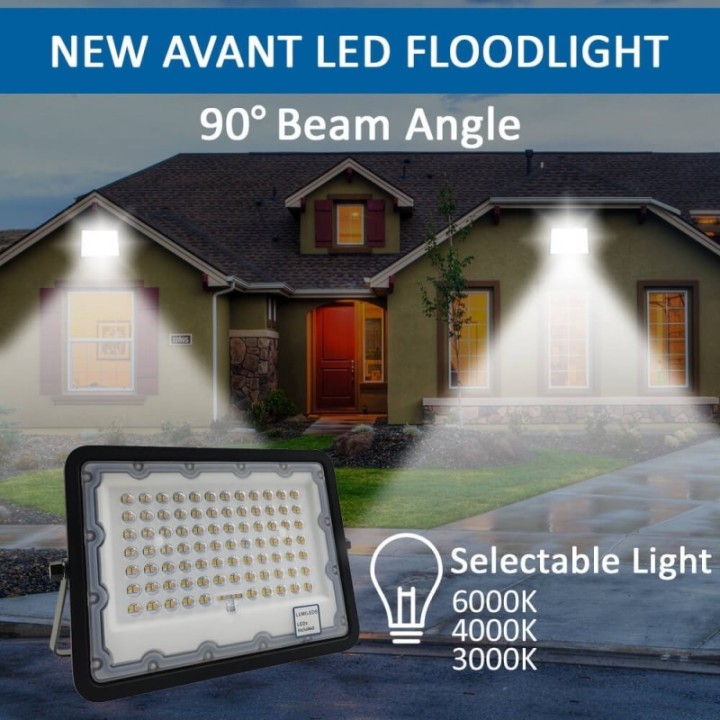 projecteur-led-100w-ip65-jardin-facade-securite