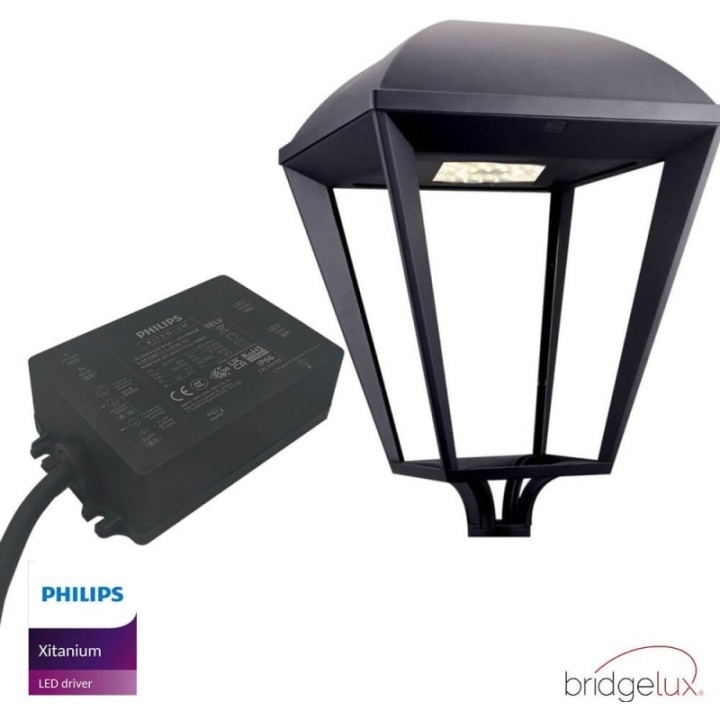 Réverbère LED Design Moderne 65W | Aluminium | Éclairage Extérieur