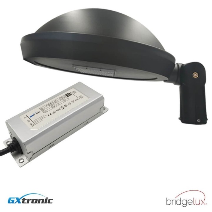 Réverbère LED 65W avec Bras Articulé |Demi dome| Éclairage Extérieur