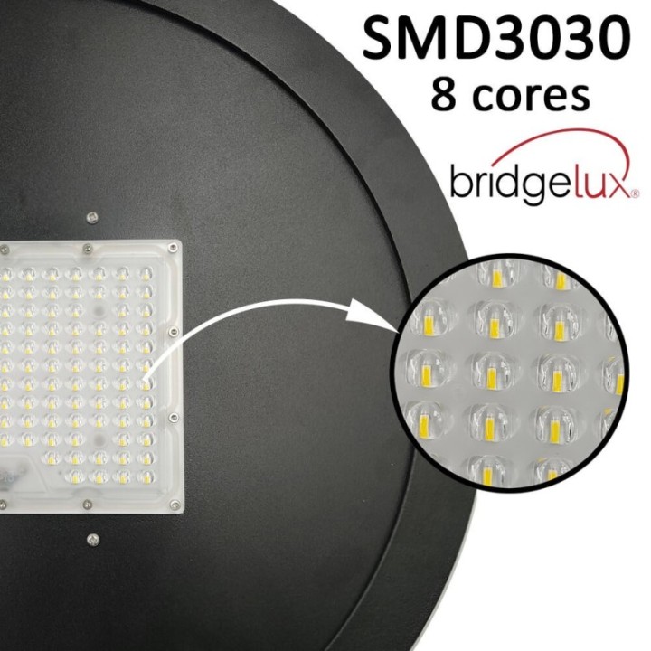 Réverbère LED 65W avec Bras Articulé |Demi dome| Éclairage Extérieur
