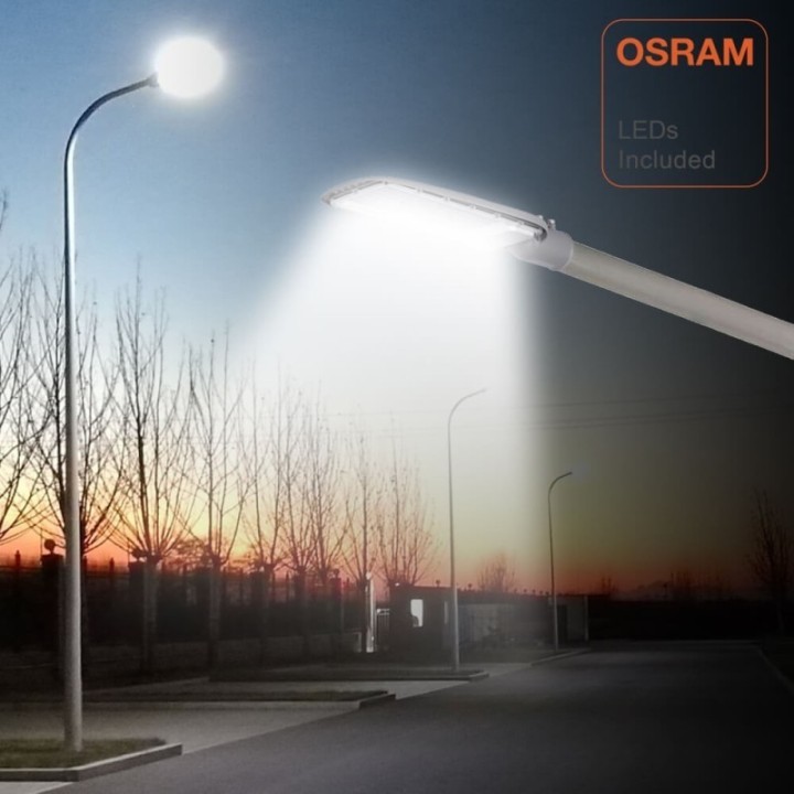 Réverbère LED 100W AVANT – Puce OSRAM – IP65 IK10 – Éclairage public