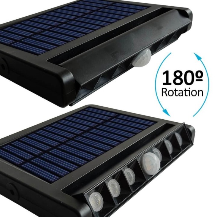 Projecteur solaire LED 5W orientable – 4000K – détecteur PIR – 4 modes