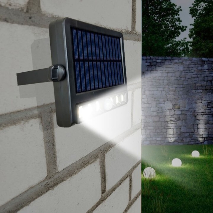 Projecteur solaire LED 5W orientable – 4000K – détecteur PIR – 4 modes
