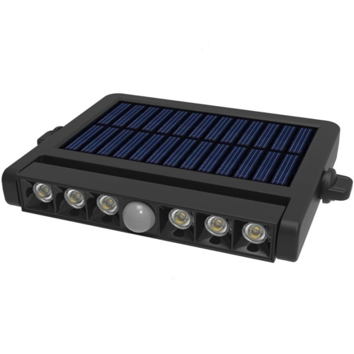Projecteur solaire LED 5W orientable – 4000K – détecteur PIR – 4 modes