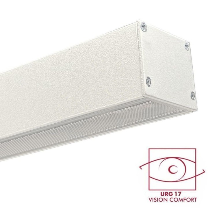 Lampe Linéaire LED 72W 2m Blanc | UGR17 | Installation en Suspension