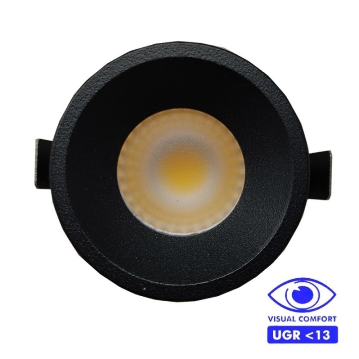 Mini spot LED 5 Watts - Noir - balisage - UGR13