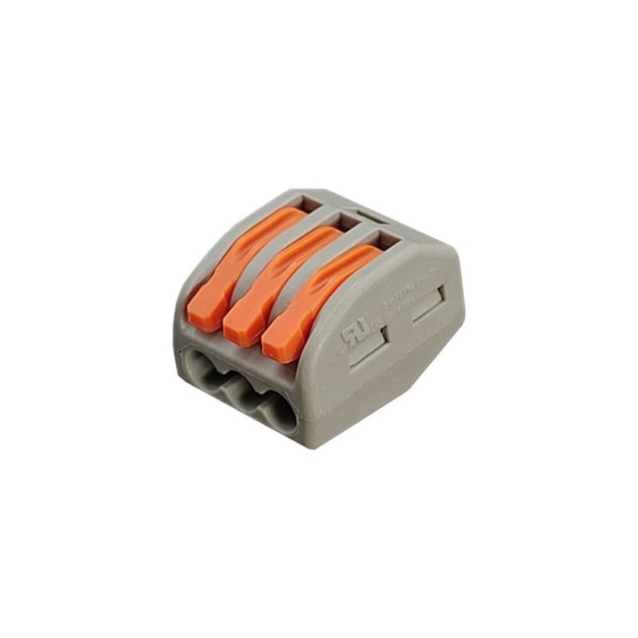 Connecteur Rapide - 3 entrées pour câble électrique - 0.08-4mm²