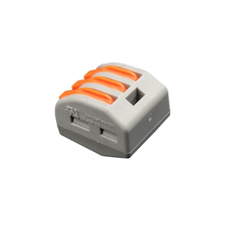 Connecteur Rapide - 3 entrées pour câble électrique - 0.08-4mm²
