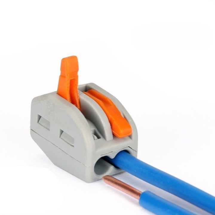 Connecteur Rapide - 2 entrées - pour câble électrique - 0.08-4mm²