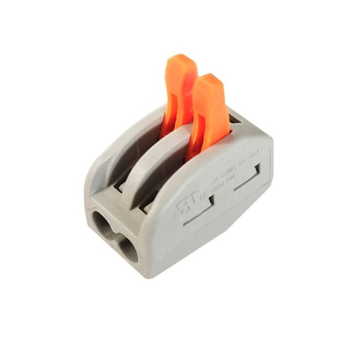 Connecteur Rapide - 2 entrées - pour câble électrique - 0.08-4mm²