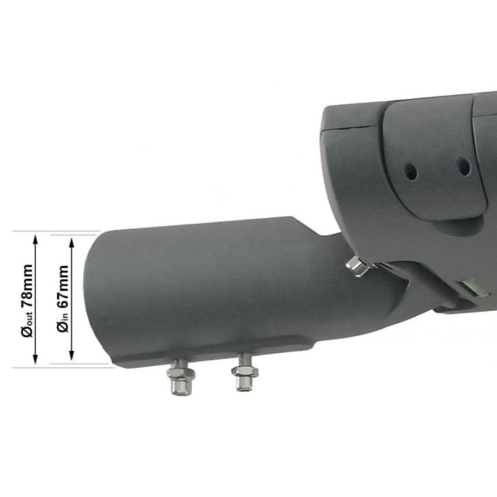Réverbère LED 100W – Driver Philips – Très lumineux – 240lm/W – IP66