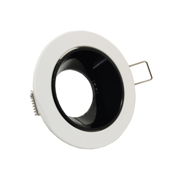 Anneau d'encastrement orientable noir et blanc GU10