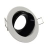 Anneau d'encastrement orientable noir et blanc GU10