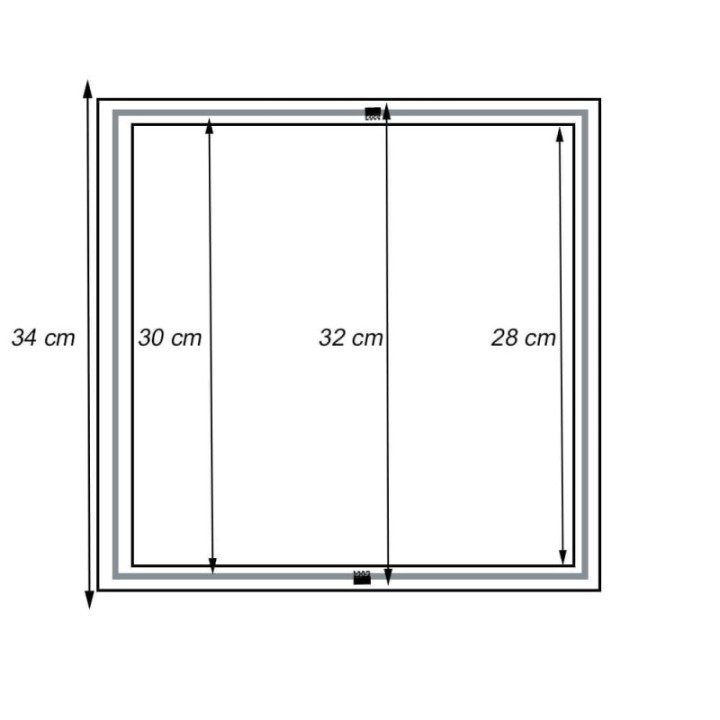 Cadre Encastré pour Panneaux LED 30x30 cm | Design Élégant & Installation Facile