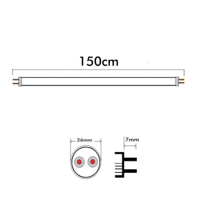 Packs de 10 Tubes LED 25W 150cm T8 Verre – Ultra lumineux 4250Lm, 170 lm/W