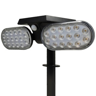 Lampe solaire de jardin 4500K orientable 360° – Détecteur de mouvement – Éclairage extérieur autonome