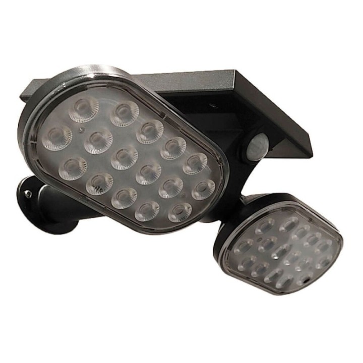 Lampe solaire de jardin 4500K orientable 360° – Détecteur de mouvement – Éclairage extérieur autonome