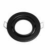 Anneau rond noir orientable pour GU10