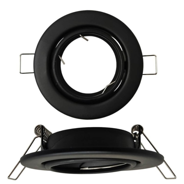 Anneau d’Encastrement Rond Réglable Aluminium – GU10 / MR16