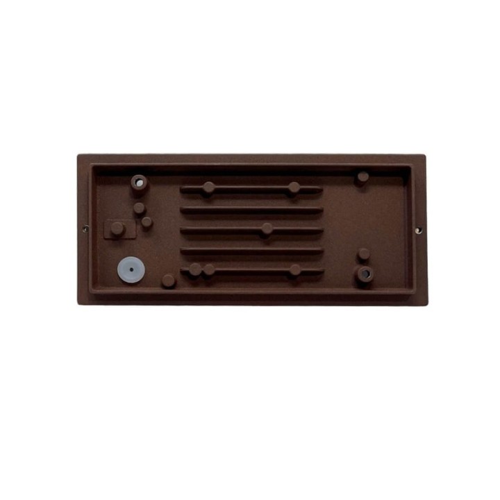 Applique murale LED marron IP54 – Aluminium & verre – Douille E27 – Extérieure & intérieure