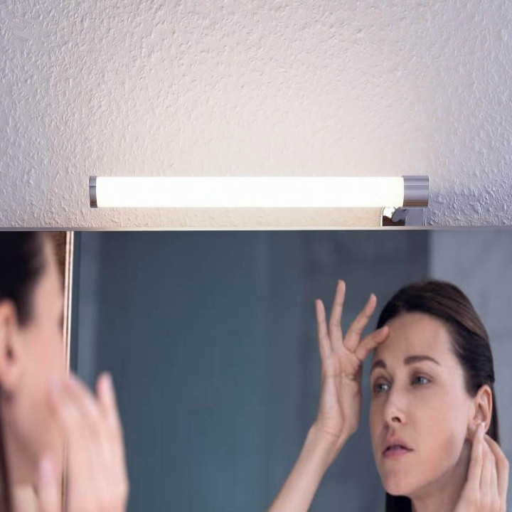 Applique LED 6W Chrome – 4000K – Murale – Salle de bain et miroirs – IP44