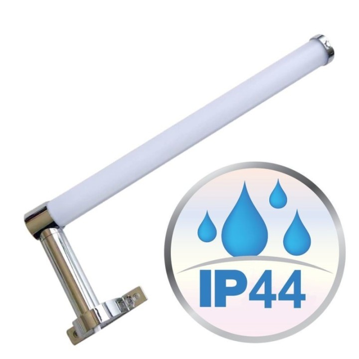Applique LED 6W Chrome – 4000K – Murale – Salle de bain et miroirs – IP44