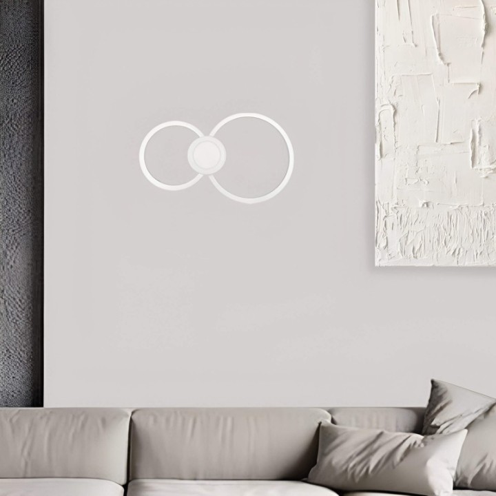 Applique murale moderne blanche 24w